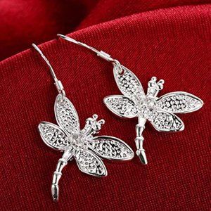 "New Design Quisite Dragonfly Boho Style Long Drop Earrings, GPMB1406